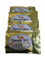 4 Pouches of Our Extra Strength  Turmeric Supplement Capsules- Curcumin, Quercetin, Bromelain, & Piperine (480 Capsules) Please Review Allergen Statement Before Purchase